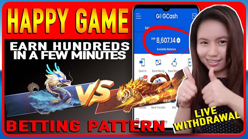Happy Game Farming Tricks | Dragon vs Tiger Betting Pattern | Earn Hundreds in a Few Minutes