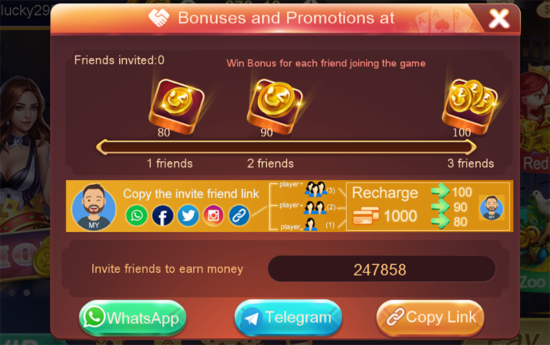 3 Patti Rich Event Bonus and Agency Bonus are different, each one can be easily earned.